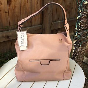Gussaci Pink Vegan Faux Leather Purse Handbag NWT